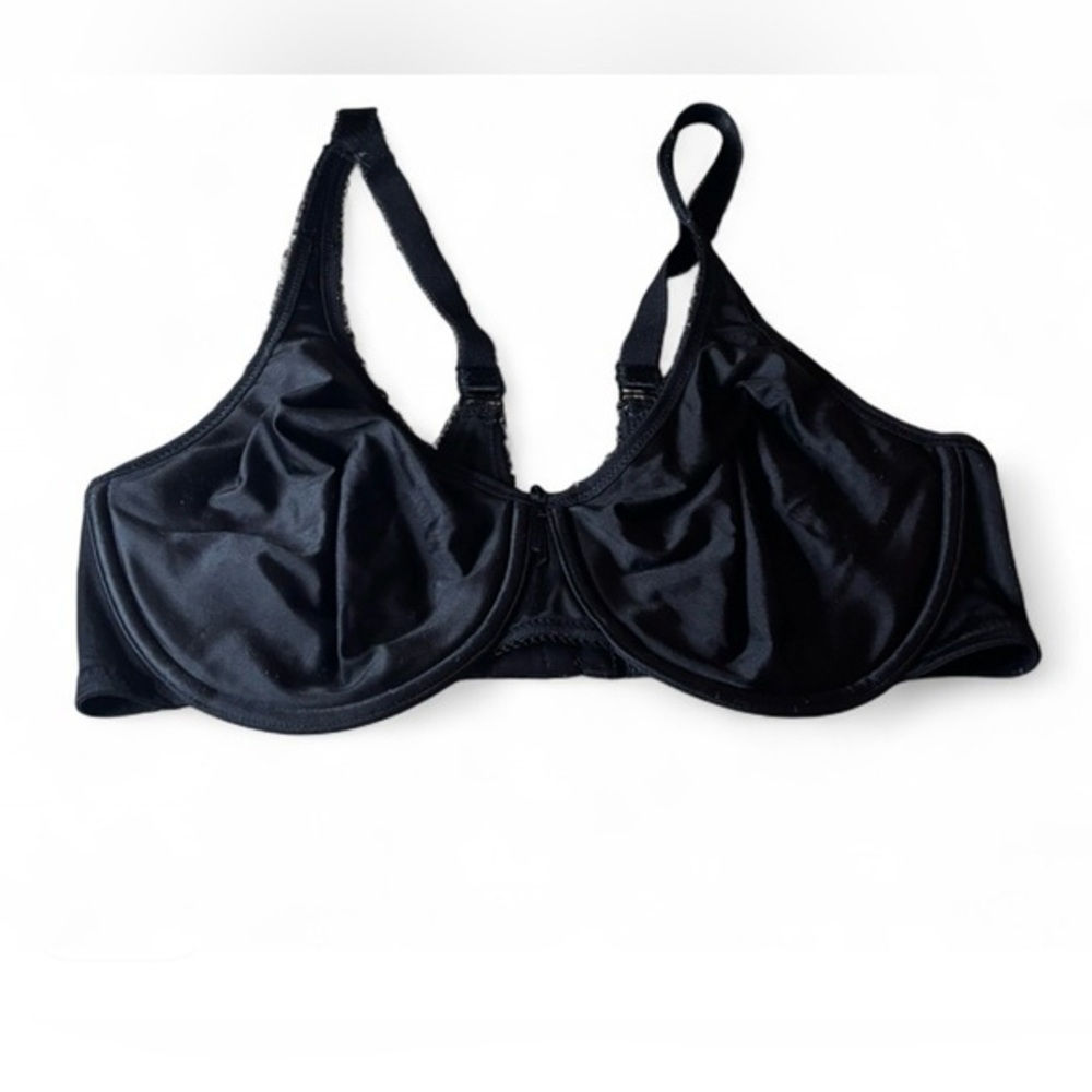 Wacoal Basic Beauty Spacer Underwire Bra Black 38D Full Coverage Seamless